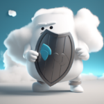this cloud guy is holding a shield, protecting himself from the APTs.