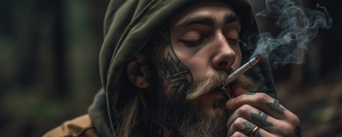 apparently midjourney thinks that all stoners have face tattoos, so this is a stoner who's name is smokeloader.