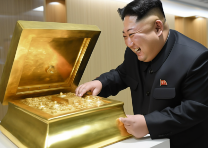 kim jong gold bars trying to get into the crypto biz with 2 billion
